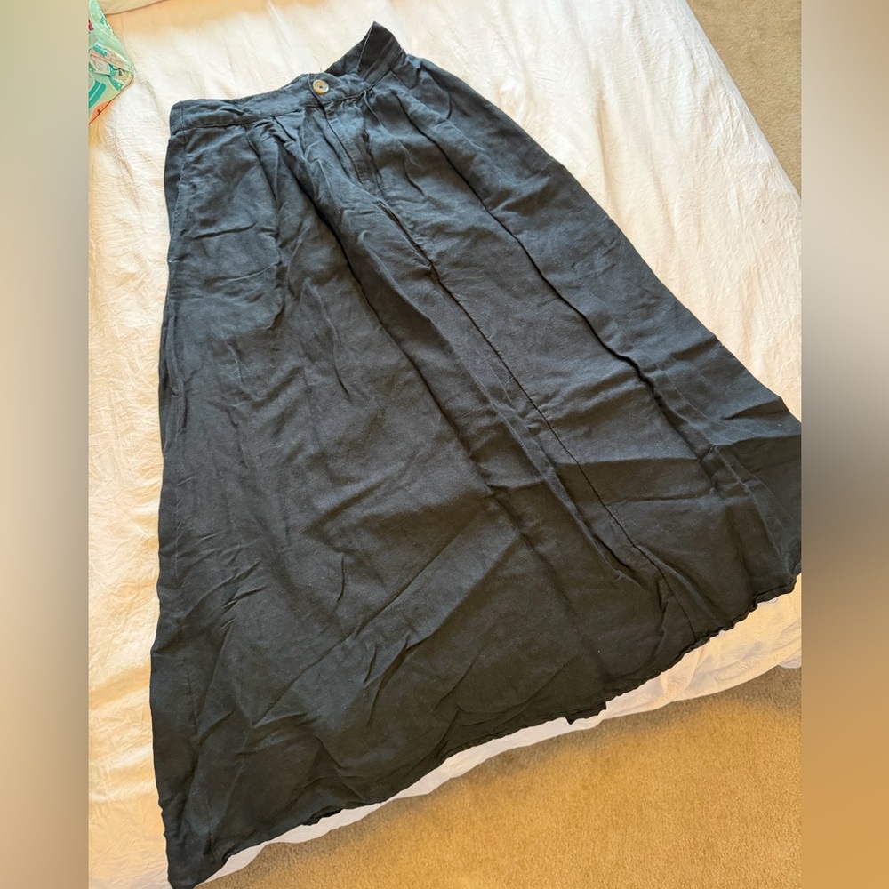 Anthropologie Black Maxi Skirt